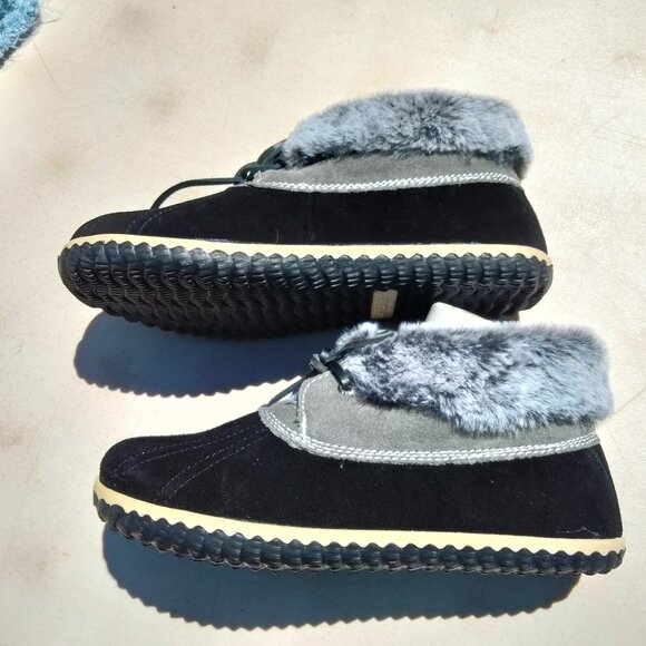 SPERRY Topsiders DUCK BOOTIE SLIPPERS WSW1020 NOS Box Black Womens 6 - Picture 5 of 8